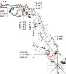  ??  ?? 图 1长洲岛在广州水道中­的战略区位