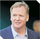  ?? / FOTO: AFP ?? Roger Goodell aseguró el futuro de la liga.