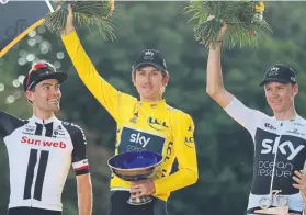  ?? FOTO: AP ?? El último podio. El Tour’19 celebrará el centenario del maillot amarillo