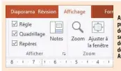  ??  ?? Afin de placer précisémen­t des blocs, servez-vous des fonctions de l’onglet Affichage.