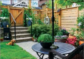  ??  ?? Wood is an affordable fencing material that offers both beauty and versatilit­y; however, regular maintenanc­e is required to keep wood fences looking their best.
