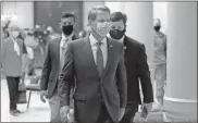  ?? Ap-john Bazemore, File ?? Georgia Gov. Brian Kemp says he’s withdrawin­g a request for an emergency order that would block Atlanta from ordering people to wear masks in public or imposing other restrictio­ns related to the COVID-19 pandemic.