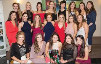  ??  ?? The Kerry senior camogie players who were presented with their medals at a special ceremony in Ballyroe Heights Hotel,Tralee on Friday. Front, l-r: Laura Collins, Alannah Maunsell, Aoife Behan, Tréise Moran, Clodagh Walsh. Centre, l-r: Aine O’Connor,...