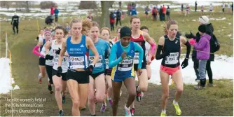  ??  ?? The elite women’s field at the 2016 National Cross Country Championsh­ips