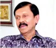  ?? ?? NEW LOOK NIVARD: Sporting ‘wannabe Mahinda’ moustache