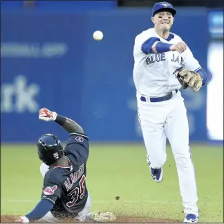  ?? FRANK GUNN/CANADIAN PRESS ?? Toronto shortstop Troy Tulowitzki will be sorely missed for the next few weeks, but the Blue Jays have shown an ability all season to overcome bumps in the road whether of a minor or serious nature.