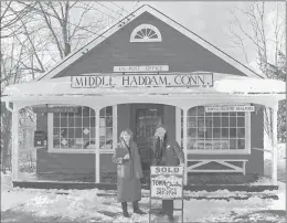  ?? FAMILY PHOTO ?? LOIS AND RON MCCUTCHEON fell in love with the Middle Haddam section of East Haddam, and moved their real estate business into the former Post Office building there in the late 1970s.