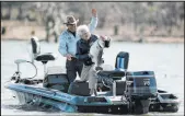  ?? Ron Edmonds The Associated Press ?? Ray Scott, seen with Barbara Bush in 1990, died Sunday. He was 88.