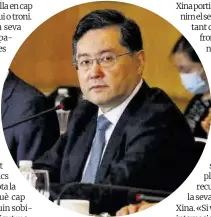  ?? Reuters ?? Qin Gang, ministre d’Afers Exteriors de la Xina.