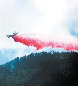  ?? ESPECIAL ?? La aeronave estuvo ayer en la región.