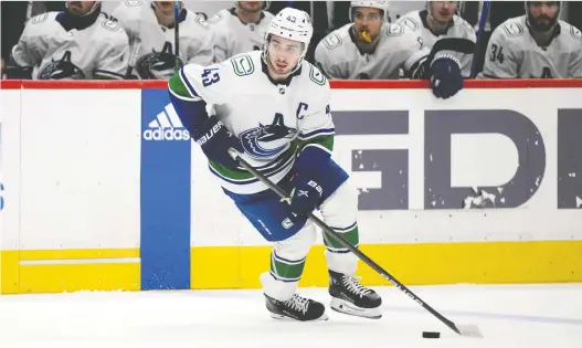  ?? NICK WASS/THE ASSOCIATED PRESS FILES ?? The greatest pleasure in watching the Canucks is seeing defenceman Quinn Hughes jitter along the blue line on the power play, Jack Todd writes.