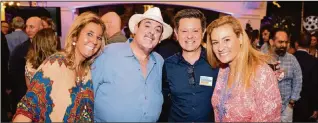  ??  ?? Tina Carlo, Jeff Miller, Alvaro Tafur and Rebecca Whited at the Breakthrou­gh Miami benefit. Photo credit: White Neon Media.