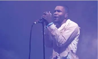 ?? JASON MERRITT/GETTY IMAGES FILE PHOTO ?? R&B singer Frank Ocean has his own record label called Boys Don’t Cry. In 2012, he wrote his first love was a man.