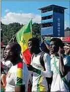  ??  ?? Une trentaine d’étudiants sénégalais était à la fan-zone à Moscou.