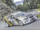  ?? (Photo Thierry Mouchet) ?? Après  et , la BMW Compact groupe F du Niçois Luc Pistachi passe la troisième au sommet du Challenge Rallye PACA.