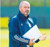  ??  ?? Steve Clarke will be going back to the drawing board