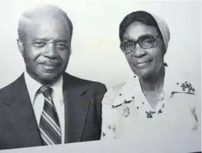  ??  ?? Founders of Iona High and Preparator­y schools, Dr Herbert Swaby and Gwendolyn Swaby.