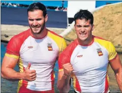  ??  ?? CRAVIOTTO Y TORO. Campeones en K2, 200 metros, en Río 2016.