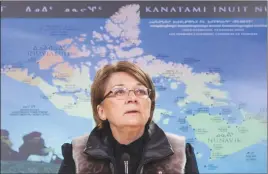  ?? CP PHOTO ?? National Inuit leader Mary Simon says Arctic environmen­ts should be conserved through a network of what she calls Indigenous Protected Areas.