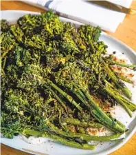  ?? ?? Grilled Broccolini With Sumac Yogurt and Za’atar. Recipes, E4