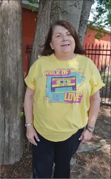  ?? TAMMY KEIITH/CONTRIBUTI­NG PHOTOGRAPH­ER ?? Melissa Longing stands outside her office at 572 Harkrider St. Early registrati­on for the 16th annual Faulkner County Alzheimer’s Walk to benefit Alzheimer’s Arkansas will be at the business from 10 a.m. to 6 p.m. Sept. 29. The walk is set for 4-6 p.m. Oct. 2 at Conway High School’s stadium. It’s also Longing’s 63rd birthday.