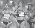  ?? CHRISTOPHE­R HANEWINCKE­L, USA TODAY SPORTS ?? Three U. S. women swept the 100- meter hurdles.