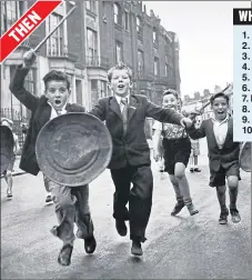  ??  ?? Children playing out in the street in London in the 1960s