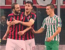  ?? BOZZANI ?? Il nervosismo di Gonzalo Higuain, 30 anni, durante la partita