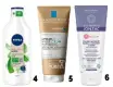  ??  ?? 1. Pot de Soie, Dove, 4,89 €. 2. La Crème multi-usages des peaux très sèches et ternes, Mixa Intensif Peaux Sèches, 5,60 €. 3. Lait Hydratant, CeraVe, 14,90 €. 4. Lait Hydratant Corps Aloé Vera Bio, Nivea Naturally Good, 4,50 €. 5 .Lipikar Baume AP+M, La Roche-Posay, 16,40 €. 6. Reactive Baume Apaisant Dermo-Confort Corps non parfumé, Eau Thermale Jonzac, 13,80 €.