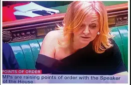  ??  ?? Out of order? Tracy Brabin at the despatch box on Monday