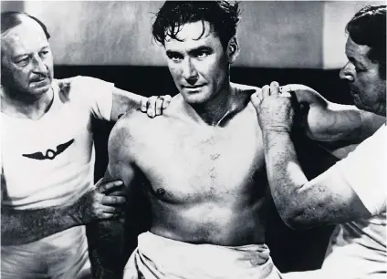  ?? Picture: ALAMY ?? PUBLICITY STUNT: Errol Flynn played a boxer in the film Gentleman Jim but never competed in the Olympics