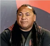  ??  ?? Mongrel Mob Waikato president Sonny Fatu: ‘‘If we continue to put each other in prisons . . . land will be freed up and this is what [foreign gangs] need to establish.’’