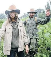  ?? ARrSo noA ?? De safari con su marido, Sergio Ramos