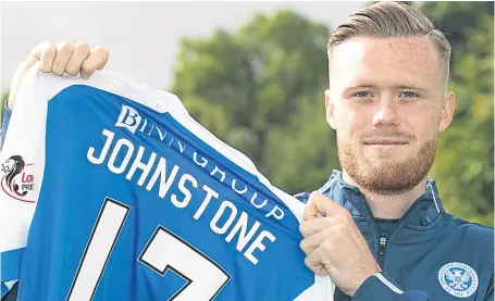  ?? Picture: PPA. ?? St Johnstone new boy Denny Johnstone could be handed starting role against Dundee tomorrow.