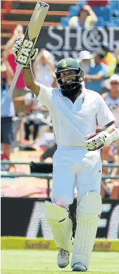  ??  ?? HUMILITY: Hashim Amla expressed happiness and the will for the team to succeed even more