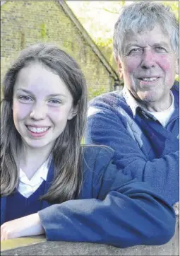  ?? Picture: Chris Davey FM3149553 ?? Victoria Leidig, pictured with her father David, managed to grab the reins of the runaway horse