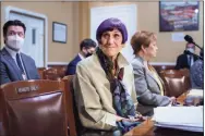  ?? J. Scott Applewhite / Associated Press ?? House Appropriat­ions Committee Chair Rosa DeLauro, D-Conn., left, joined by Rep. Kay Granger, R-Texas, the ranking member of Appropriat­ions, appear before the House Rules Committee as they field questions about the politics of the federal debt, at the Capitol in Washington on Sept. 21.