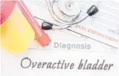  ?? DREAMSTIME ?? Over 33 million Americans have overactive bladders.