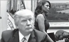  ?? PABLO MARTINEZ MONSIVAIS/AP 2017 ?? President Donald Trump called former White House aide Omarosa Manigault Newman “that dog” in a tweet Tuesday.