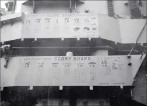 ??  ?? Le Valley Forge fut le premier porte-avions américain à intervenir pendant la guerre de Corée. Voici son palmarès après cinq mois de combats.