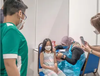  ?? — Malay Mail photo ?? As of Tuesday, 24.6 per cent of children aged five to 11 in Malaysia have been fully vaccinated under PICKids.