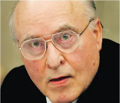 ?? MICHAEL PROBST / THE ASSOCIATED PRESS FILES ?? German far-right activist Ernst Zundel sits in a court in Mannheim, southern Germany, at the beginning of a trial where he was ultimately convicted of Holocaust denial.