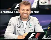  ?? PICTURE: AP ?? Mercedes driver Nico Rosberg, above, is on a red-hot winning streak, but his teammate Lewis Hamilton is the only driver to have won the Russian Grand Prix, which should ensure an intriguing duel on Sunday.