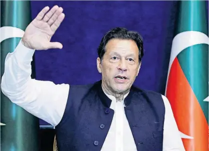  ?? ?? Imran Khan liderou o Governo do Paquistão entre 2018 e 2022, encontrand­o-se preso desde agosto.