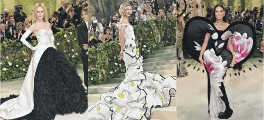  ?? EVAN AGOSTINI/INVISION/AP ?? THREE WHO WERE THERE: Nicole Kidman (from left), Gigi Hadid and Demi Moore really did attend the Met Gala in New York last Monday.