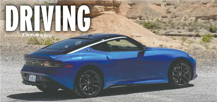  ?? BRENDAN McALEER/DRIVING ?? The new Nissan Z has a blend of strengths from past generation­s, writes Brendan McAleer. Pricing starts at $46,498 for the entry-level model.
