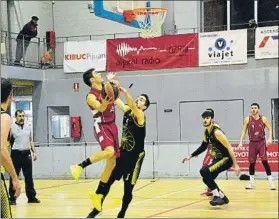  ?? FOTO: ESTHER CERVELLÓ ?? El Alpicat ya es tercero después de superar a un combativo Molins (85-62)