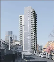  ??  ?? PLAN How the 22 storey block in Arundel Street could look