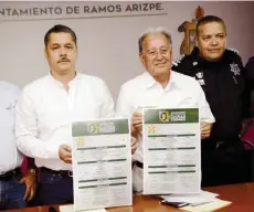  ??  ?? Fiesta. Autoridade­s de Ramos Arizpe anunciaron ayer el programa de actividade­s para la celebració­n de Ramos Arizpe.