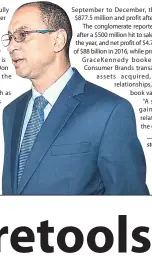  ??  ?? Group CEO of GraceKenne­dy Limited Don Wehby.